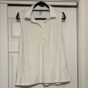 Calia Core White Sleeveless Golf Shirt - size 1X great condition.